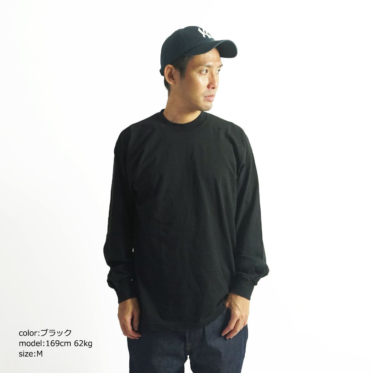 ロサンゼルスアパレルLOSANGELESAPPAREL1807GD6.5オンスガーメントダイクルーネック長袖Tシャツ