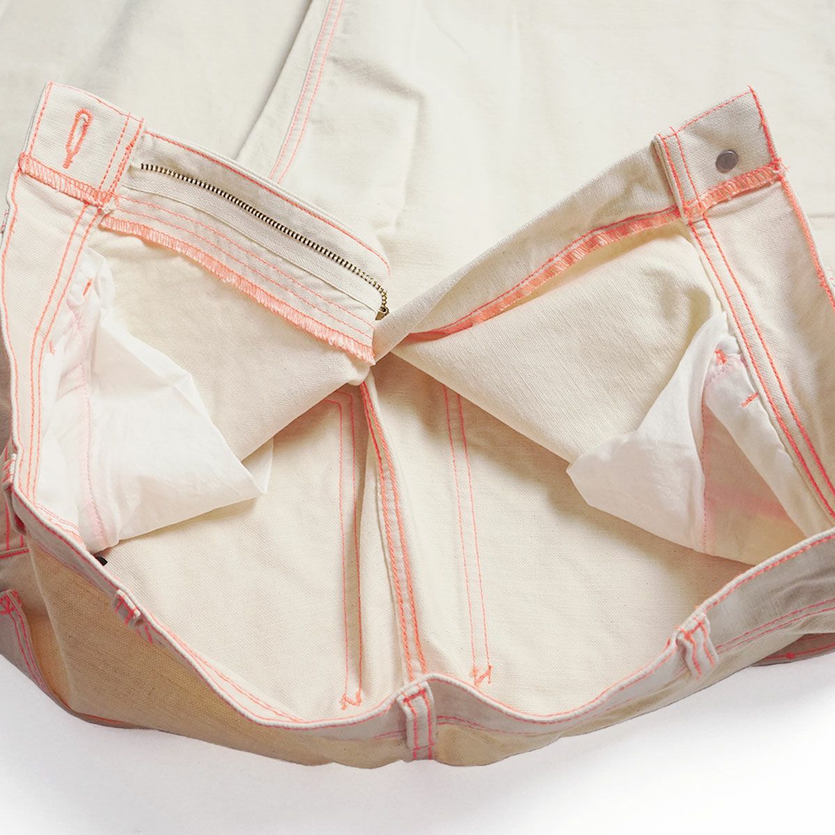 インプレストアIMPRESTOREビフペインターパンツナチュラル/オレンジ