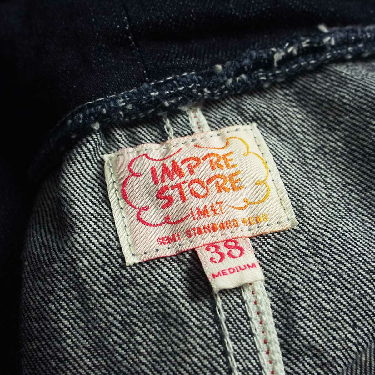 インプレストアIMPRESTOREモーティシアデニムジップパーカ