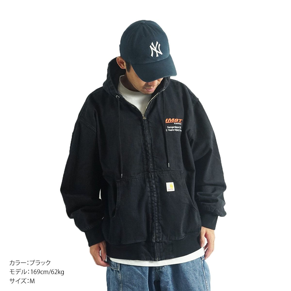 インプレストアIMPRESTOREモーティシアデニムジップパーカ