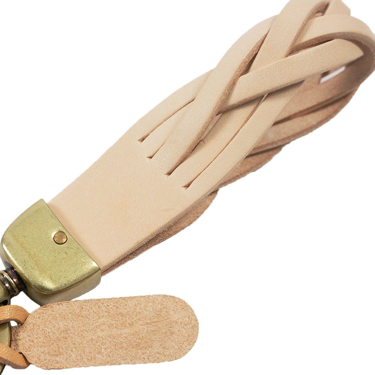 イルビゾンテILBISONTEキーホルダーサタルニア(ユニセックスSKH040SATURNIAキーリングレザー革編み込みイタリア製)