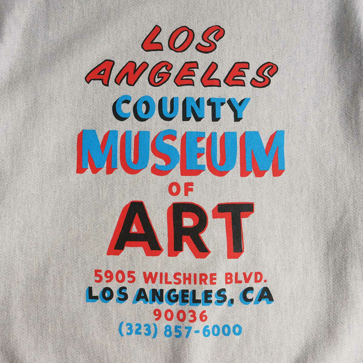 LACMAロサンゼルスカウンティ―美術館LACMAハンドペイントサインチャンピオンリバースウィーブ
