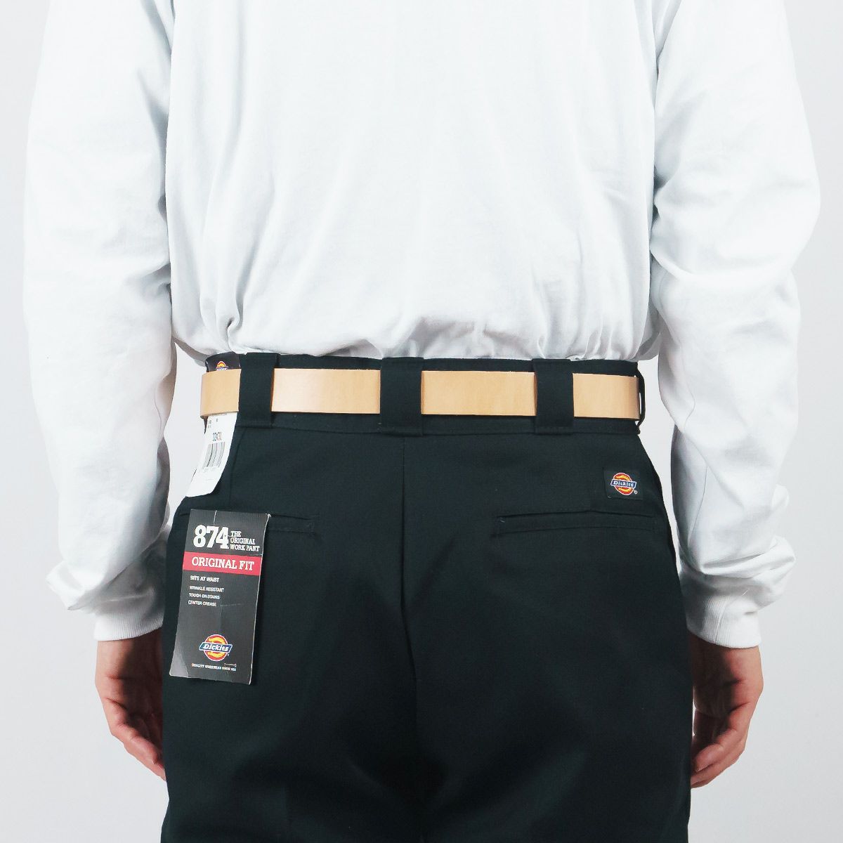 ジャラーナJalanaハーマンオークレザーベルト#874(メンズ32-40革ベルトヌメ革30mm幅ナローベルト)