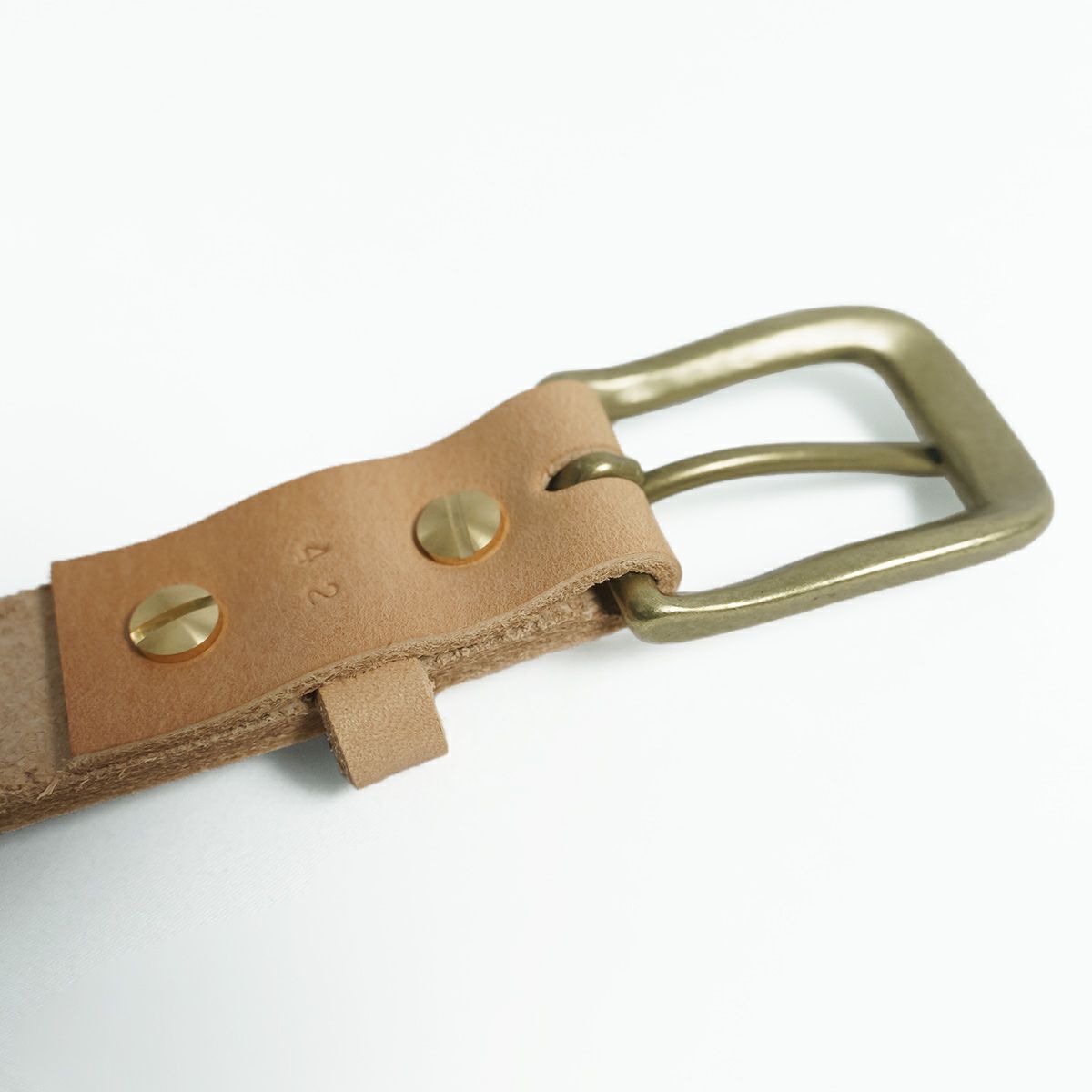 ジャラーナJalanaハーマンオークレザーベルト#874ビッグサイズ大きいサイズ(メンズ42-46革ベルトヌメ革30mm幅ナローベルト)