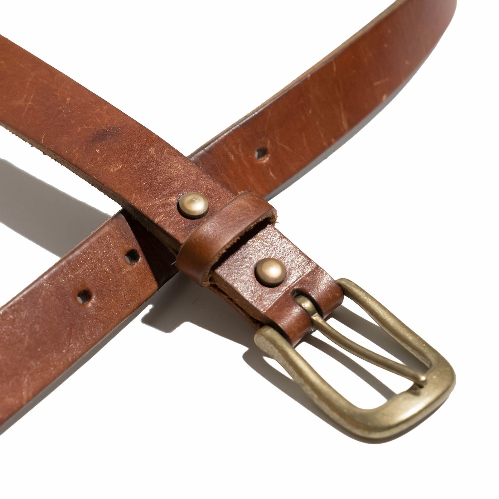 ジャラーナJalanaハーマンオークレザーベルト#874ビッグサイズ大きいサイズ(メンズ42-46革ベルトヌメ革30mm幅ナローベルト)