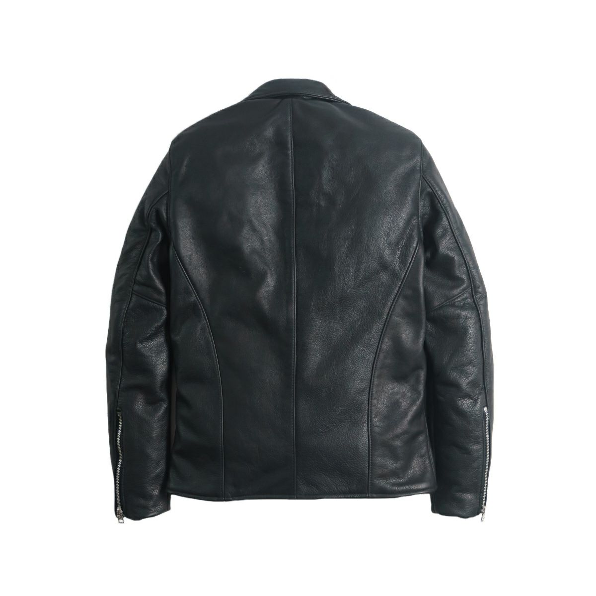 バンソンVANSONC2Rダブルライダースソフトカウレザースキニアーフィットシルバージップ｜メンズライダースレザージャケットアメリカ製革ジャンスリムタイトサテン裏地本革牛革MADEINUSAサイズ34-44アウターブランド