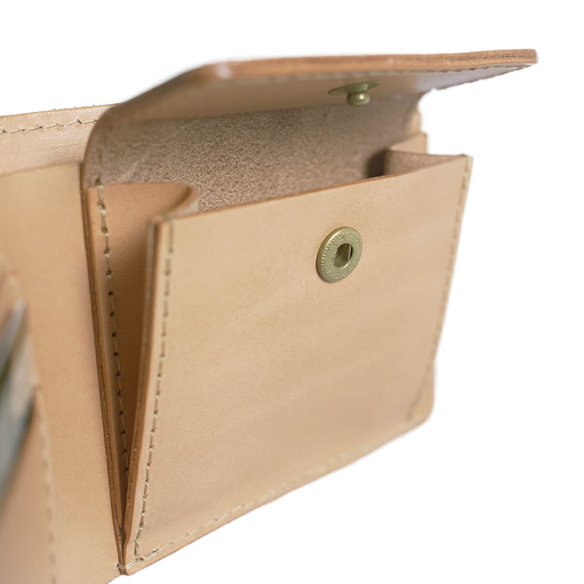 ジャラーナJalanaハーマンオークレザーウォレット(メンズ革財布ヌメ革二つ折り小銭入れ)