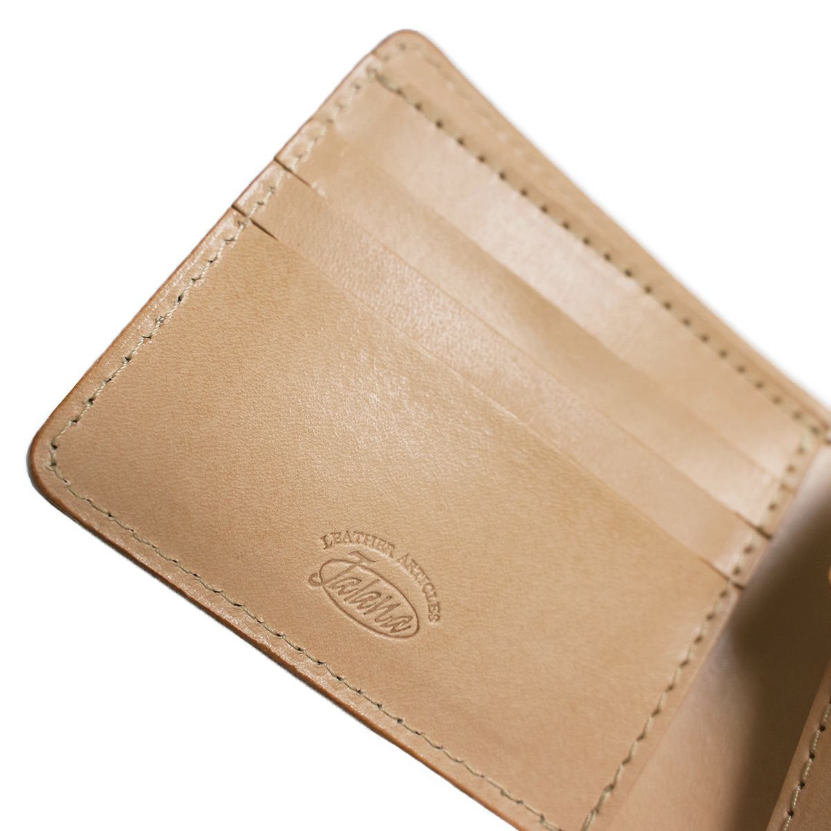 ジャラーナJalanaハーマンオークレザーウォレット(メンズ革財布ヌメ革二つ折り小銭入れ)