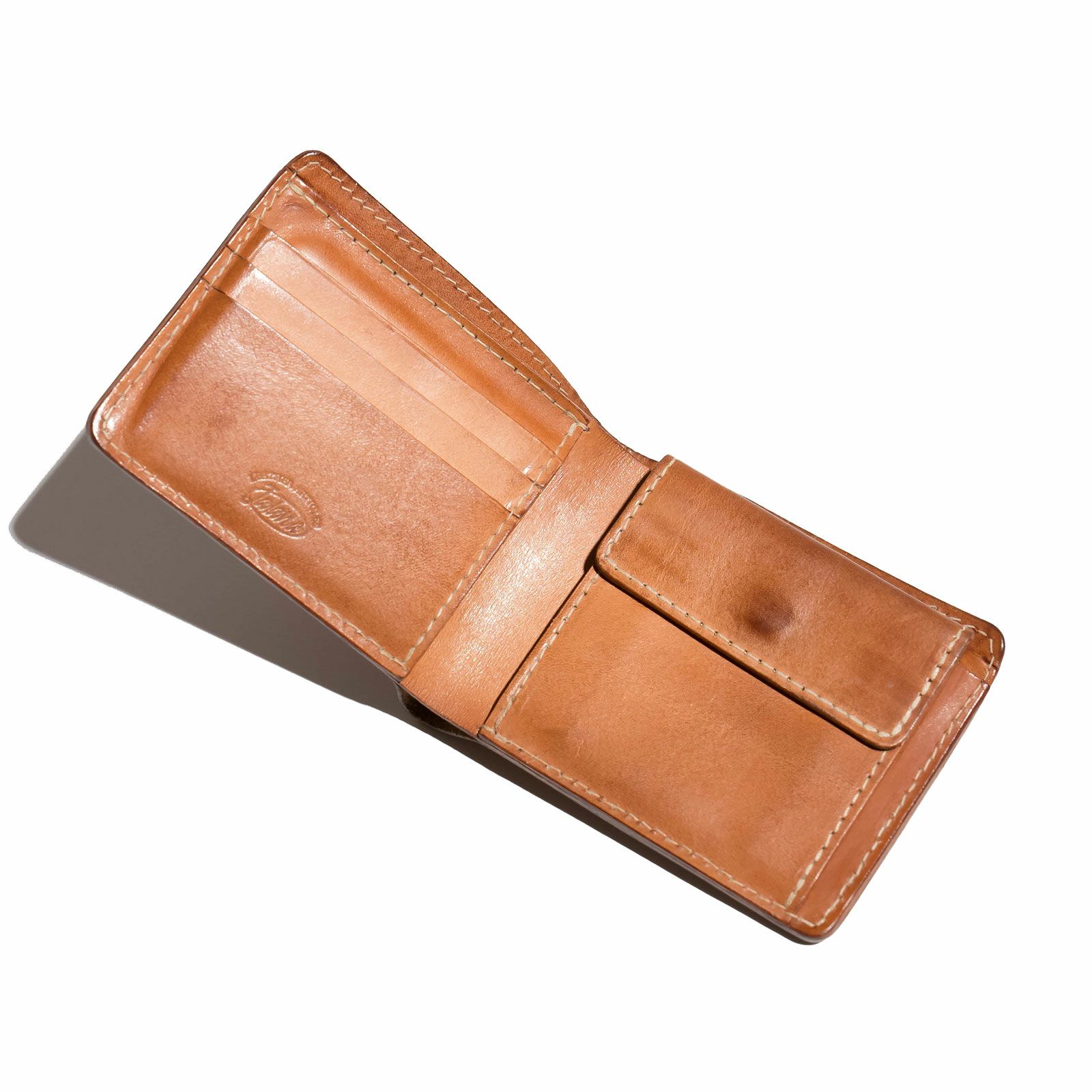 ジャラーナJalanaハーマンオークレザーウォレット(メンズ革財布ヌメ革二つ折り小銭入れ)