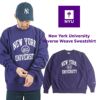 NEWYORKUNIVERSITYオフィシャルロゴスウェットチャンピオンリバースウィーブ