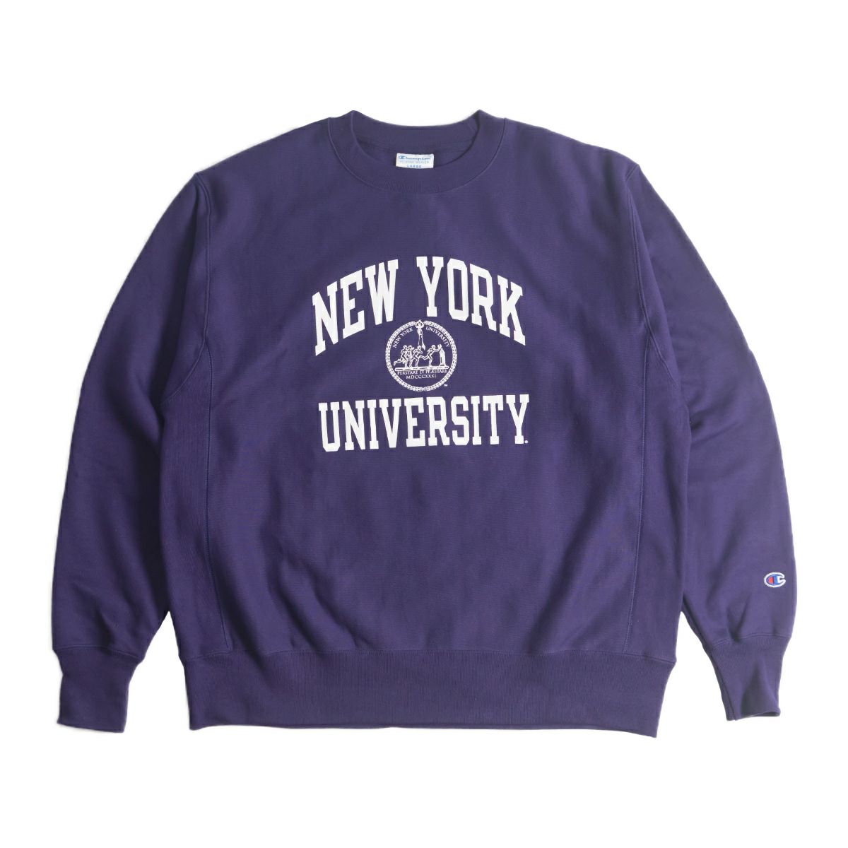 NEW YORK UNIVERSITY オフィシャルロゴスウェット チャンピオン 