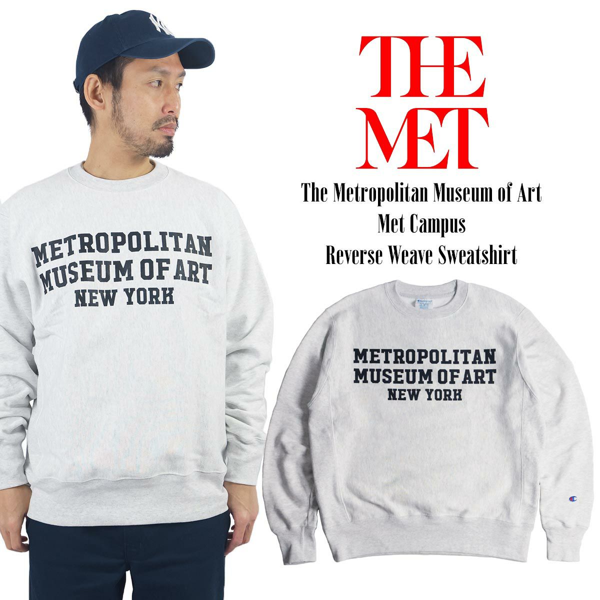 メトロポリタンミュージアムMETROPOLITANMUSEUMOFARTメットキャンパスチャンピオンリバースウィーブ