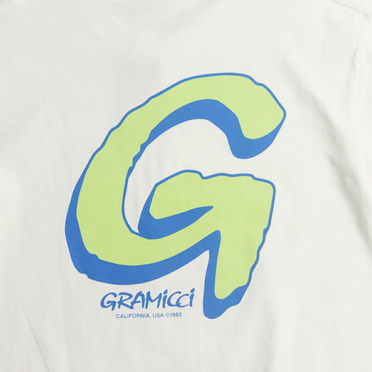 グラミチGRAMICCIビッグGロゴ半袖Tシャツ｜メンズS-XLプリントTシャツオリジナルモデルアメリカ流通）