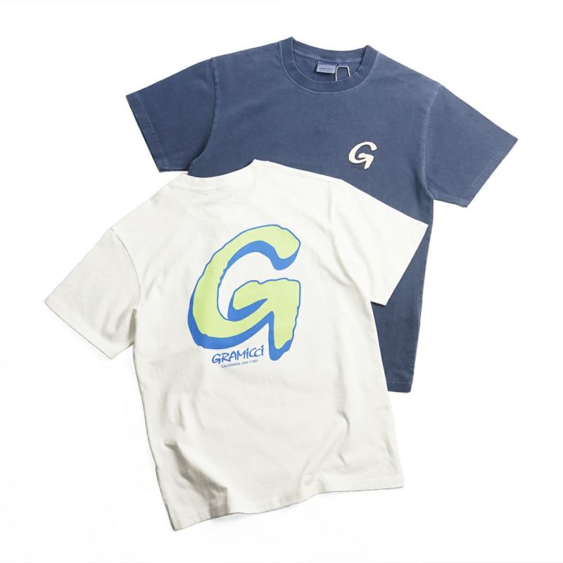 グラミチGRAMICCIビッグGロゴ半袖Tシャツ｜メンズS-XLプリントTシャツオリジナルモデルアメリカ流通）