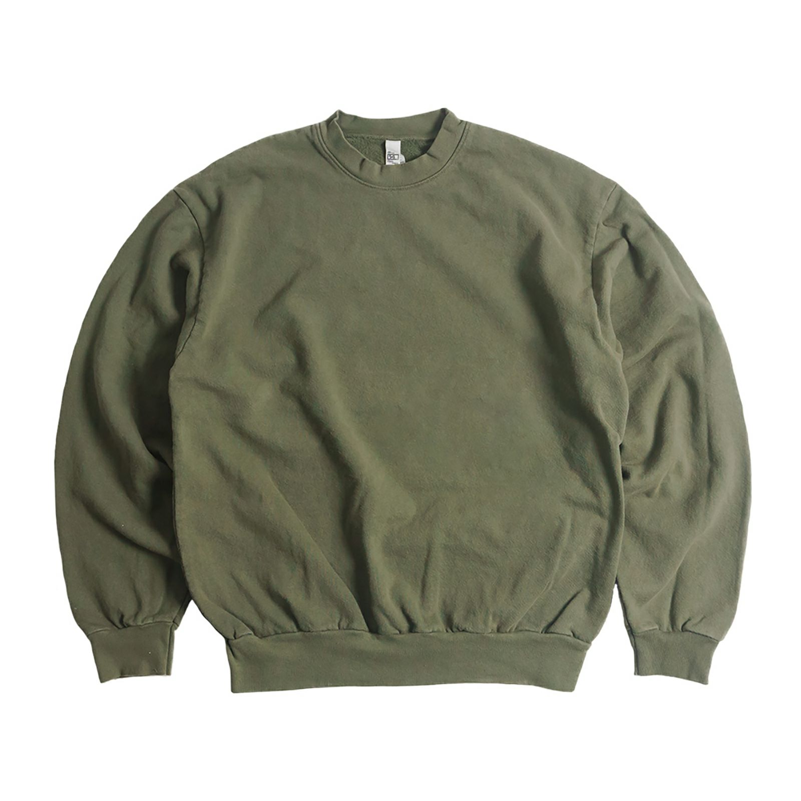 ロサンゼルスアパレルLOSANGELESAPPARELHF07GD14オンスヘビーフリースクルーネックスウェット別注オーバーダイ｜後染めアメリカ製トレーナー