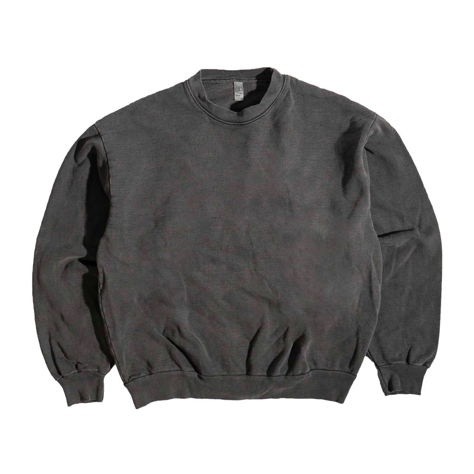 ロサンゼルスアパレルLOSANGELESAPPARELHF07GD14オンスヘビーフリースクルーネックスウェット別注オーバーダイ｜後染めアメリカ製トレーナー