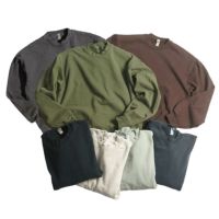 ロサンゼルスアパレルLOSANGELESAPPARELHF07GD14オンスヘビーフリースクルーネックスウェット別注オーバーダイ｜後染めアメリカ製トレーナー