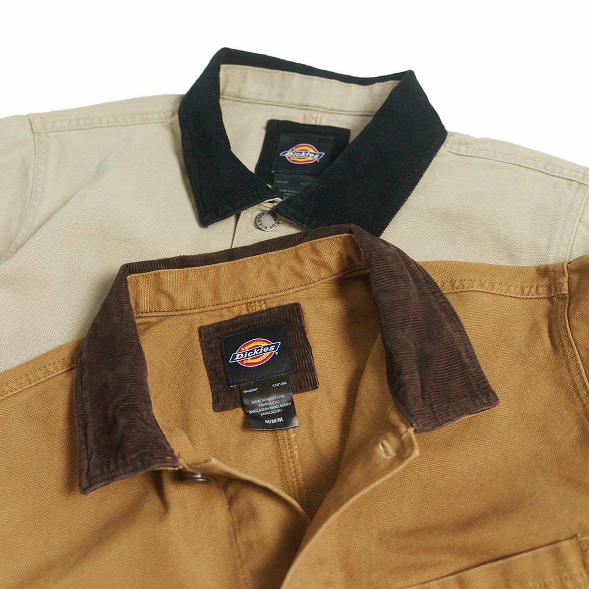 ディッキーズDickies#TCR05ストーンウォッシュドダックアンラインドチョアコート｜メンズMLXLXXLカバーオールワークジャケット一重裏地なし