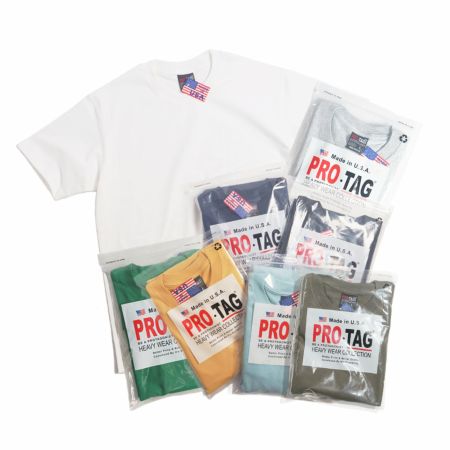 プロタグPRO-TAG9オンススーパーヘビーウエイトクルーネック半袖Tシャツ