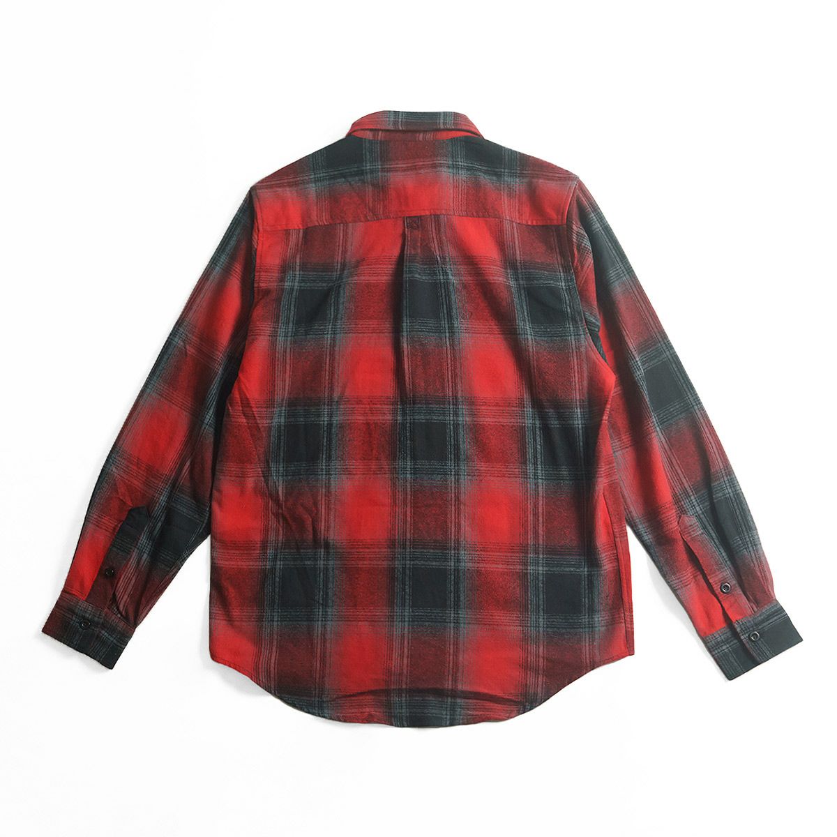 シャカウエアSHAKAWEARプレイドフランネルオーバーシャツ｜メンズM-XXLネルシャツオンブレチェックチェックシャツ