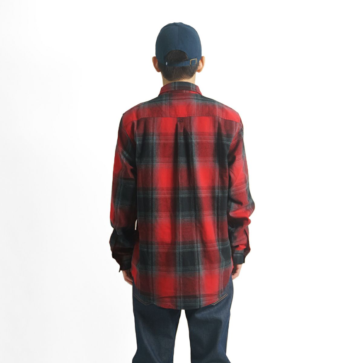 シャカウエアSHAKAWEARプレイドフランネルオーバーシャツ｜メンズM-XXLネルシャツオンブレチェックチェックシャツ