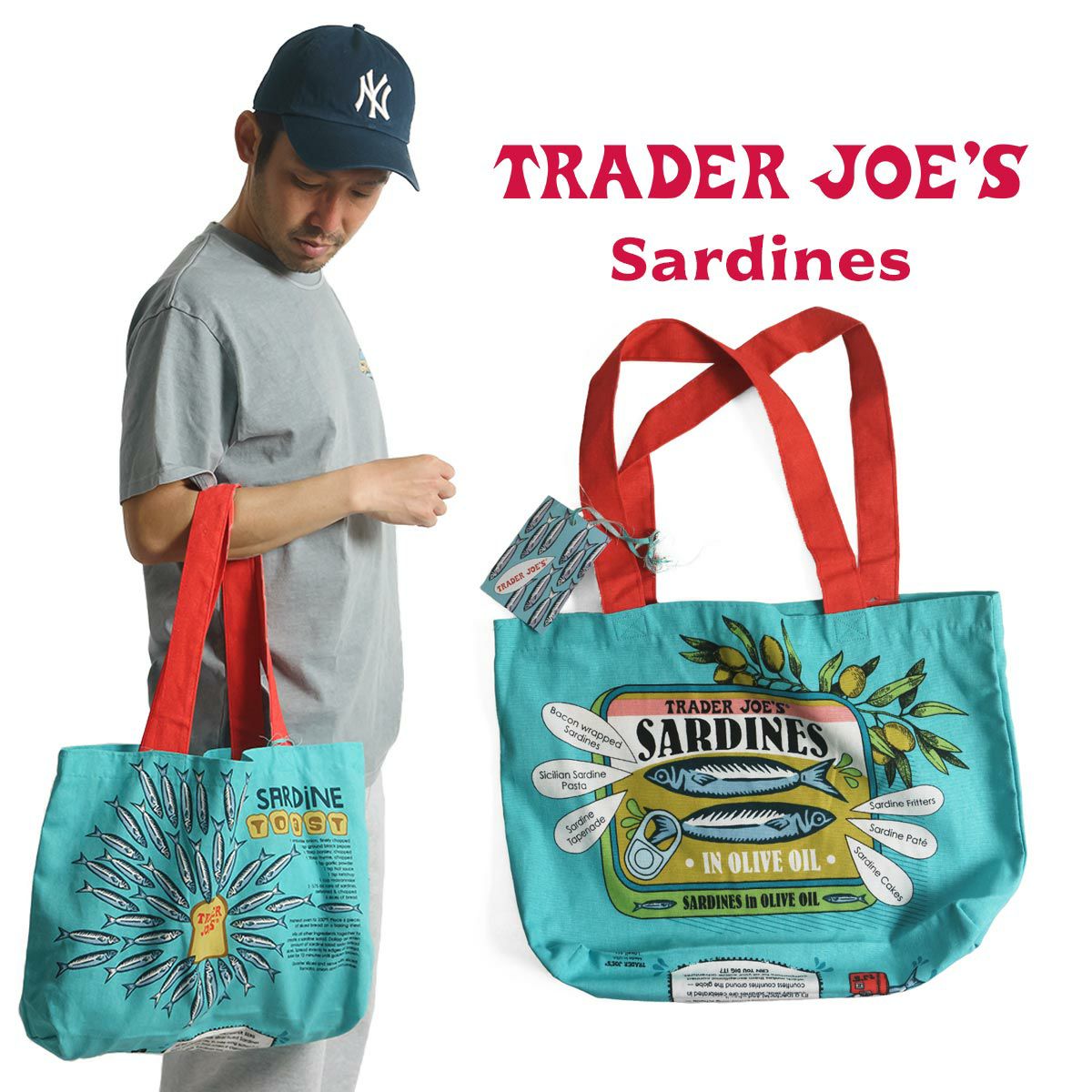 トレーダージョーズTraderJoe’sエコバッグサーディンズ