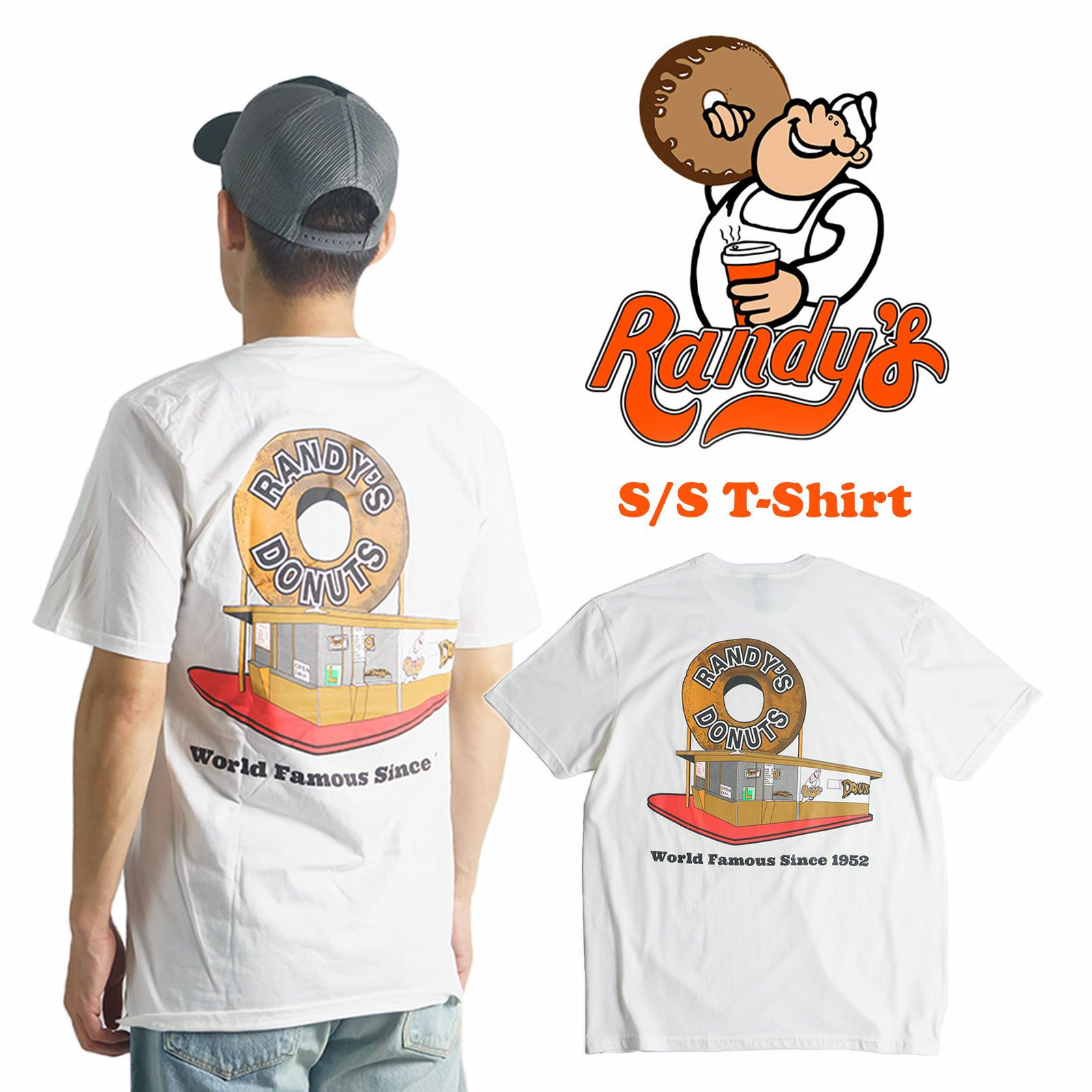 ランディーズドーナッツRandy'sDonuts半袖Tシャツ