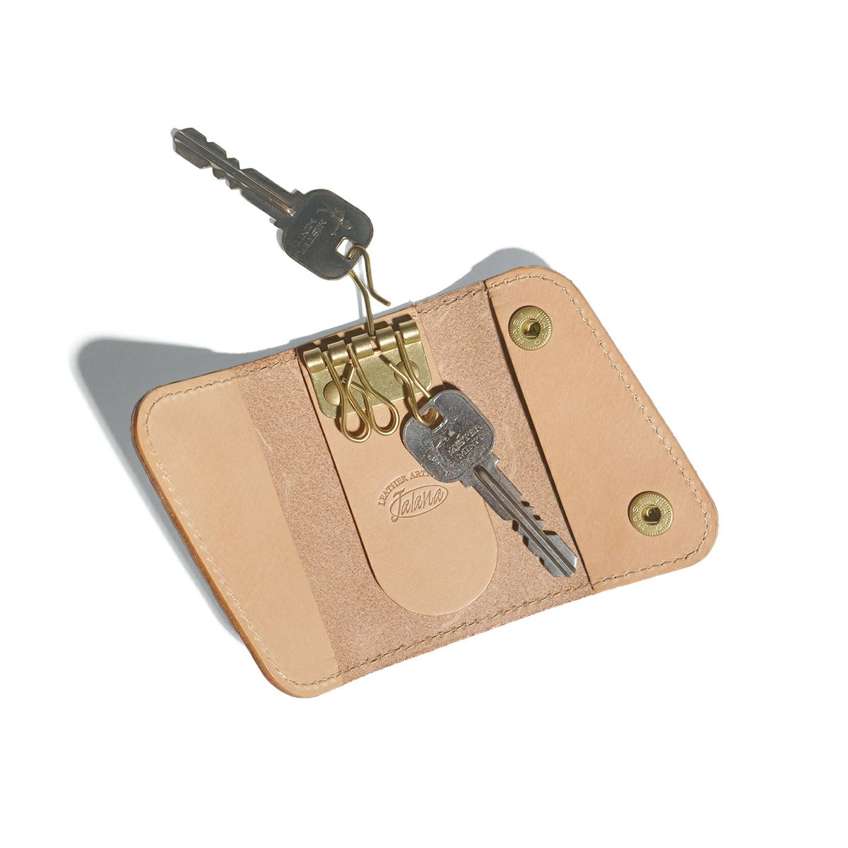 ジャラーナJalanaハーマンオークレザーキ―ケース｜キーホルダーユニセックス革レザー本革ステアハイド日本製スナップボタン