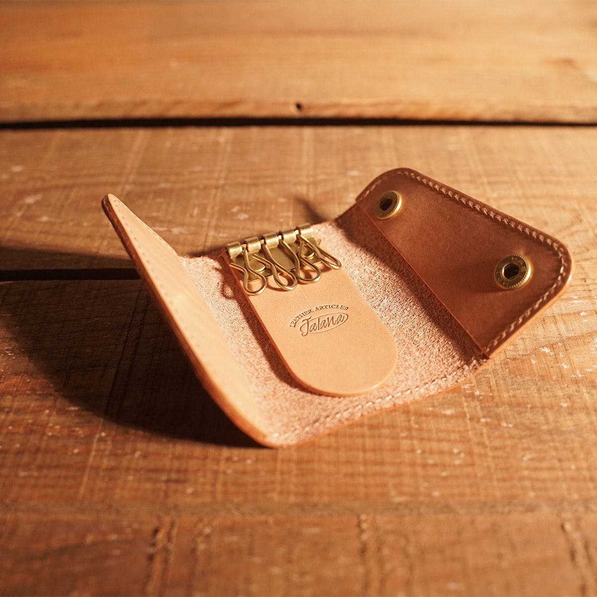 ジャラーナJalanaハーマンオークレザーキ―ケース｜キーホルダーユニセックス革レザー本革ステアハイド日本製スナップボタン