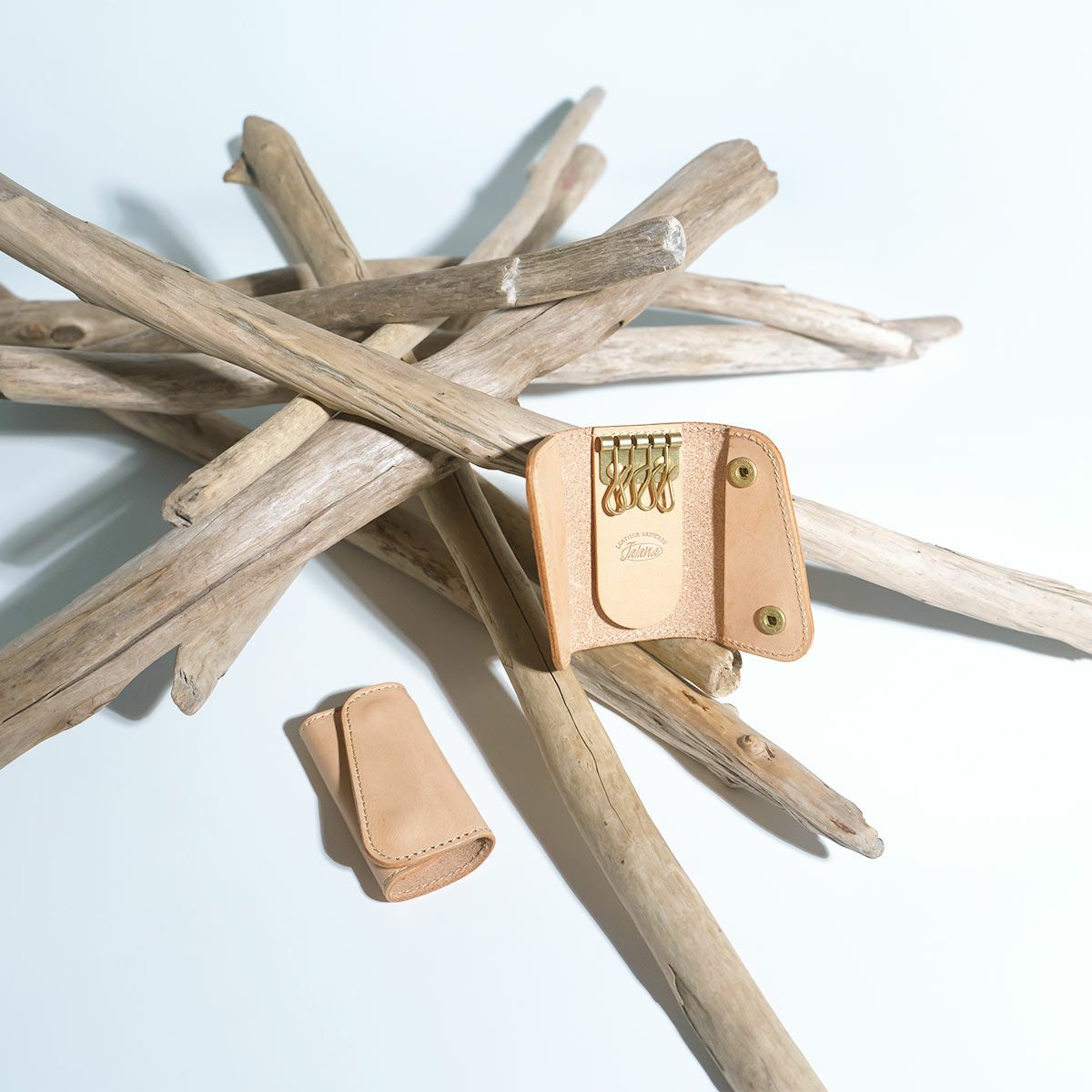 ジャラーナJalanaハーマンオークレザーキ―ケース｜キーホルダーユニセックス革レザー本革ステアハイド日本製スナップボタン