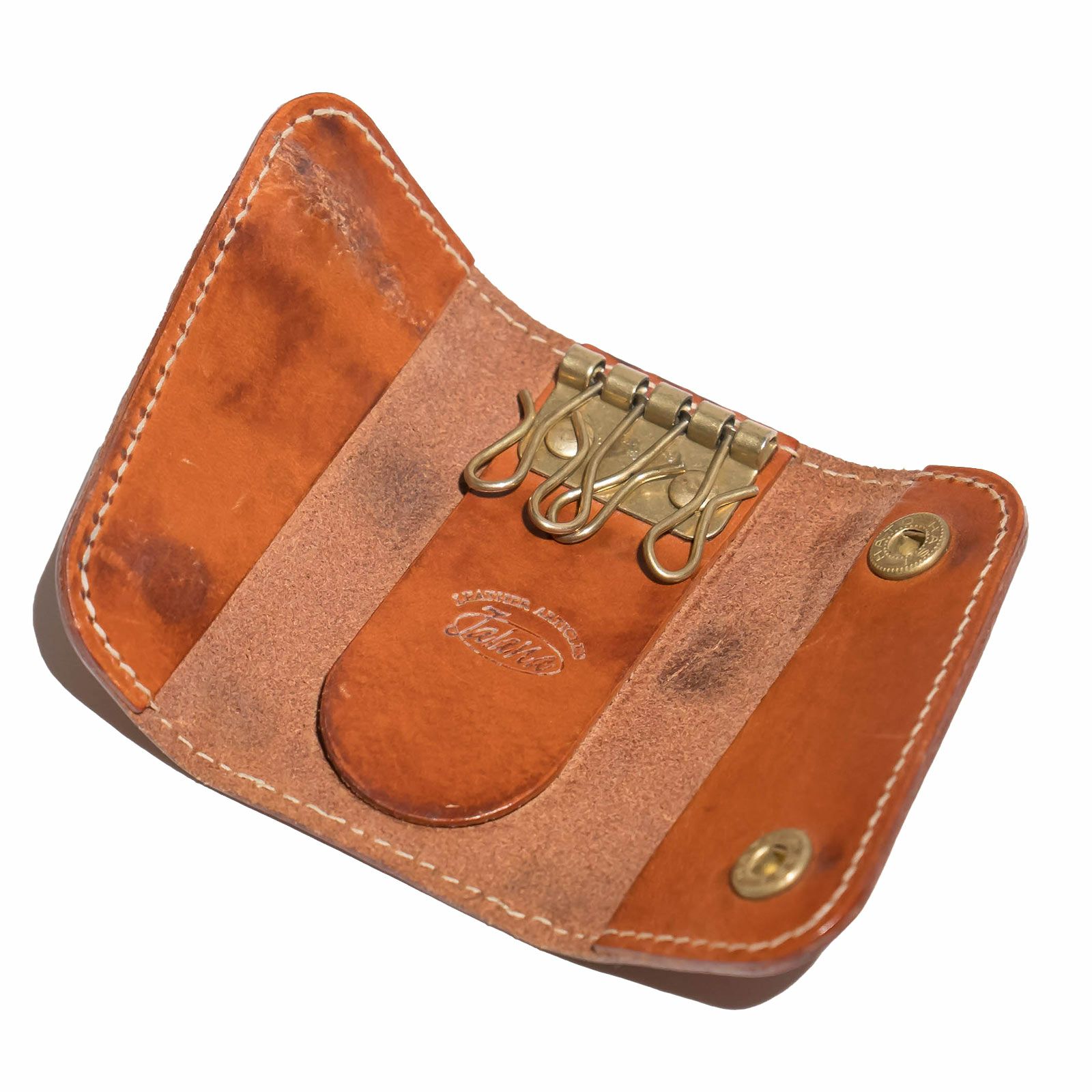 ジャラーナJalanaハーマンオークレザーキ―ケース｜キーホルダーユニセックス革レザー本革ステアハイド日本製スナップボタン