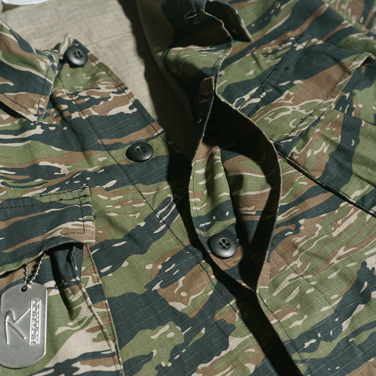 ロスコROTHCOヴィンテージベトナムエラファティーグシャツ