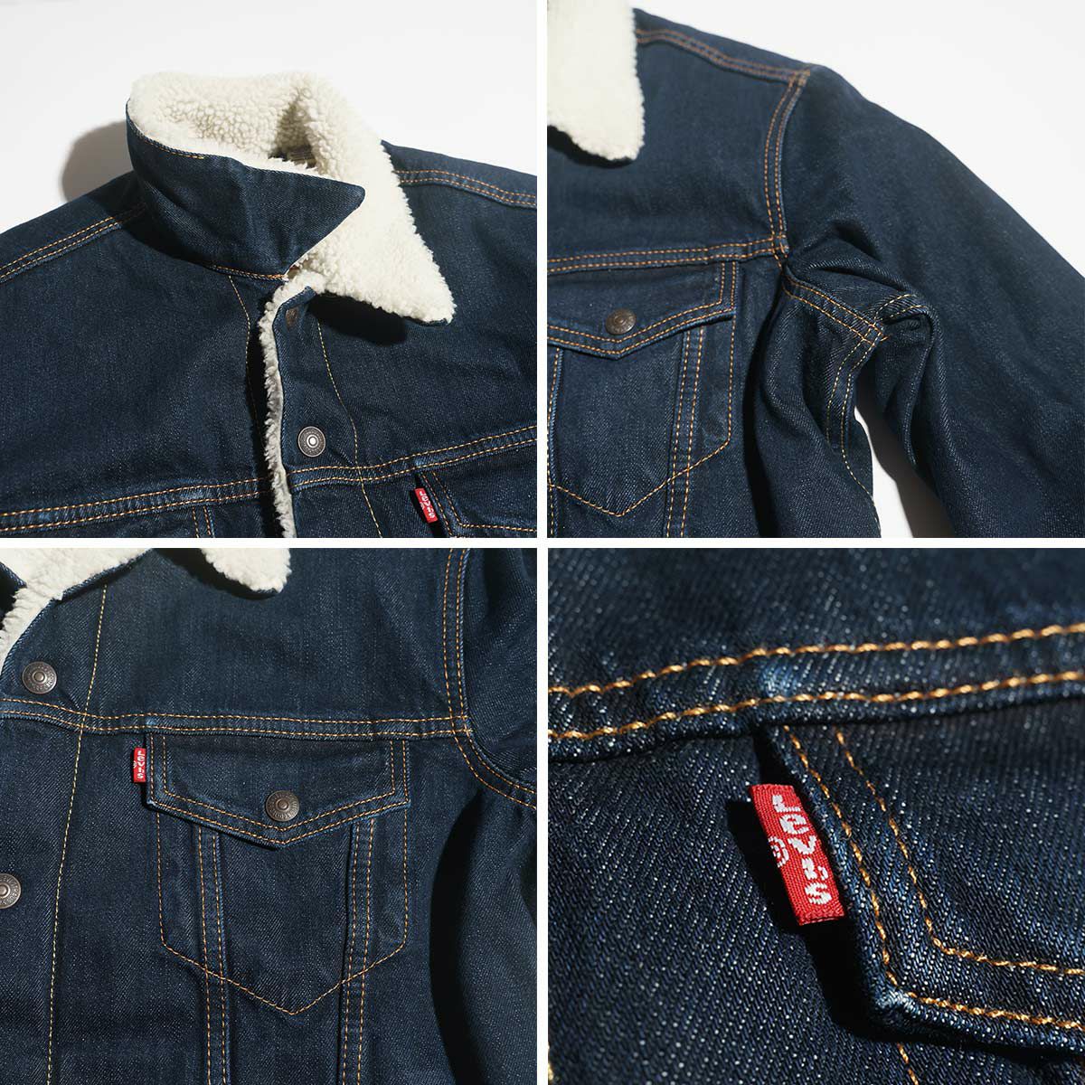 リーバイスLEVI'Sタイプ3シェルパトラッカージャケットジュニパーリンス
