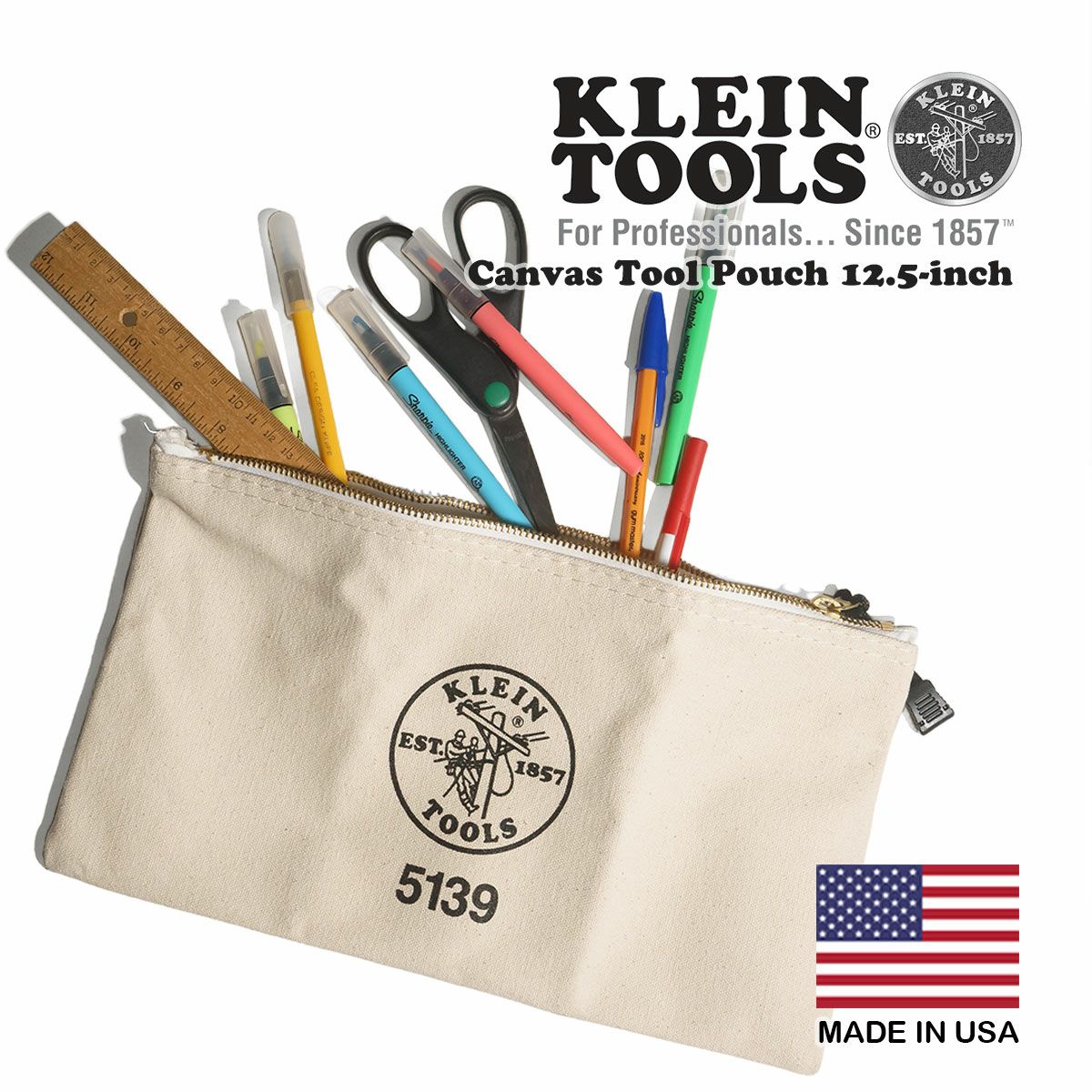 クラインツールズKLEINTOOLSキャンバスツールポーチ12.5インチ