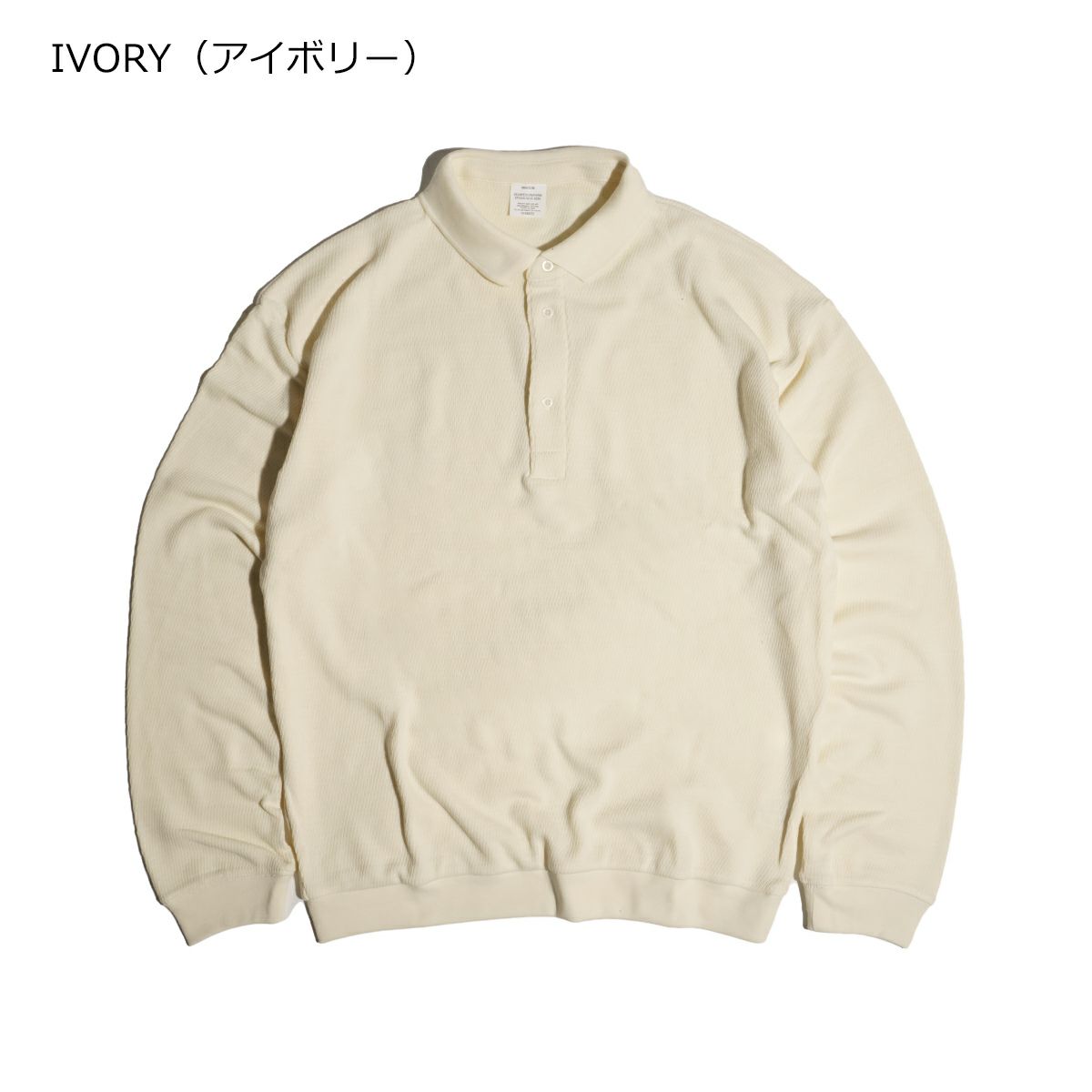 シービーズSEABEESハニカムロングスリーブポロ