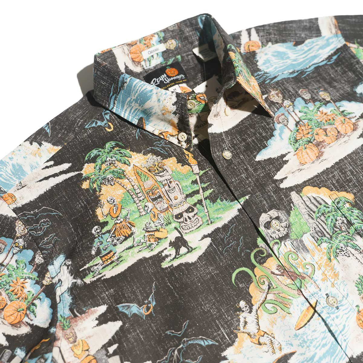 レインスプーナーREYNSPOONER半袖フルオープンアロハシャツスプークタキュラー