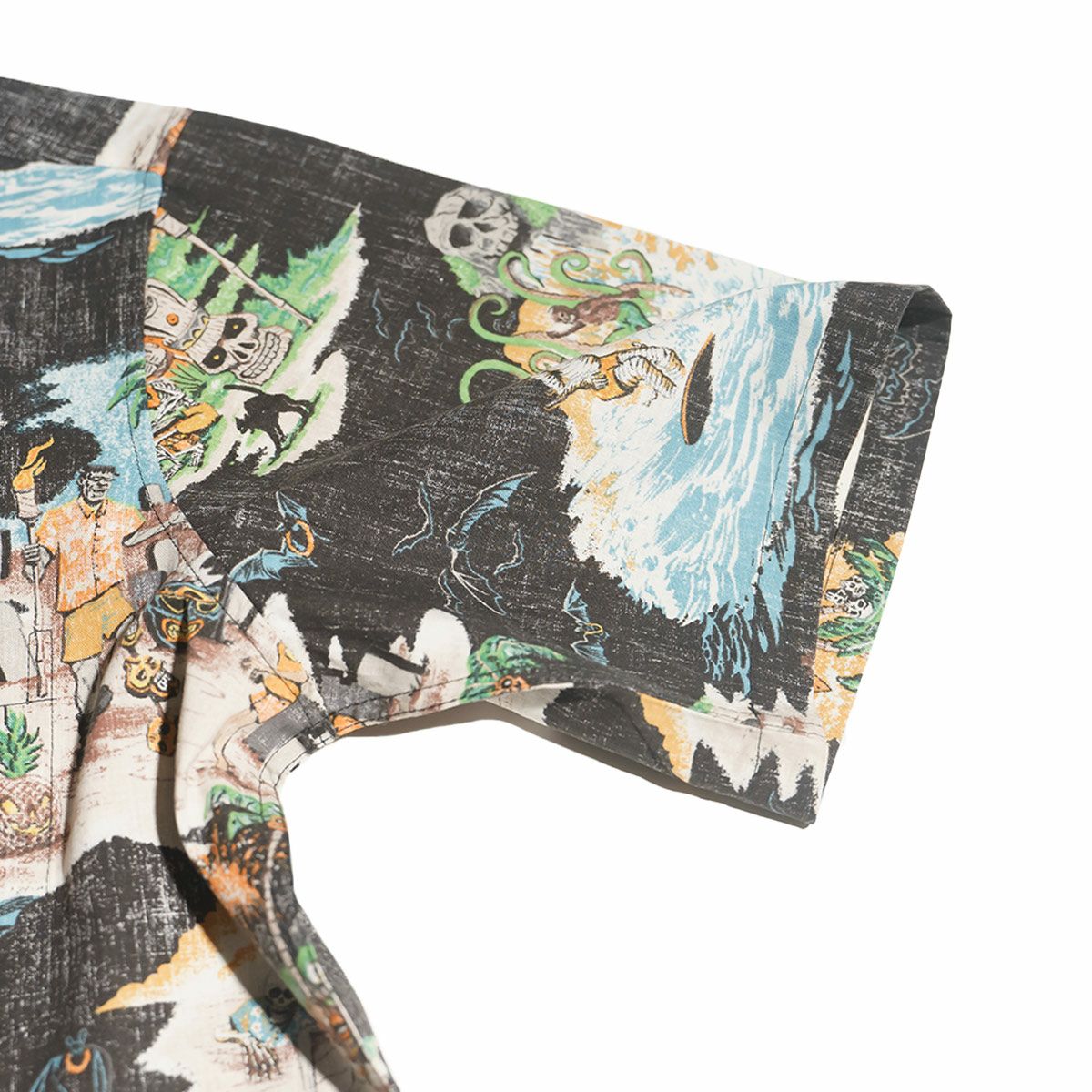 レインスプーナーREYNSPOONER半袖フルオープンアロハシャツスプークタキュラー