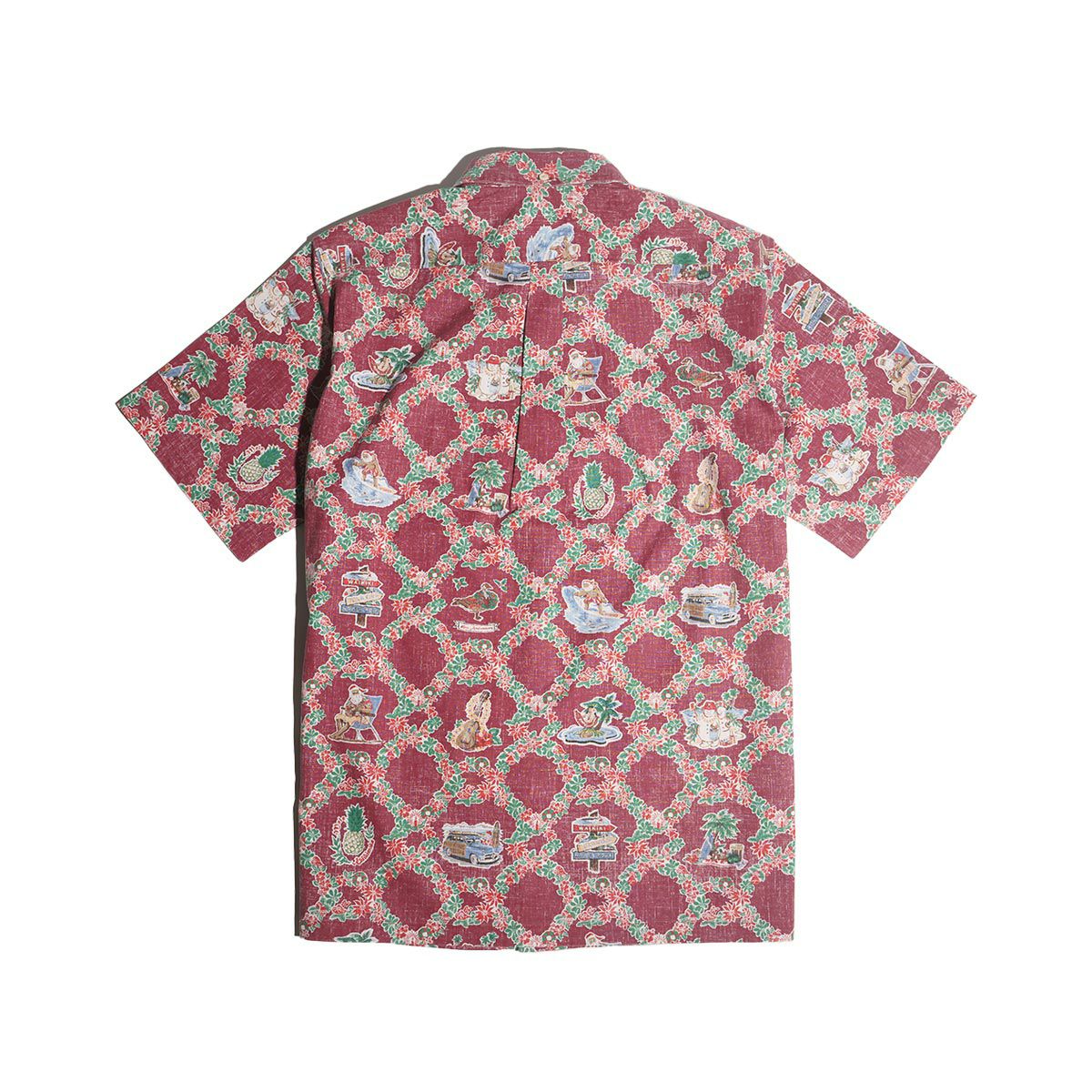 レインスプーナーREYNSPOONER半袖フルオープンアロハシャツハワイアンクリスマス202340周年アニバーサリー