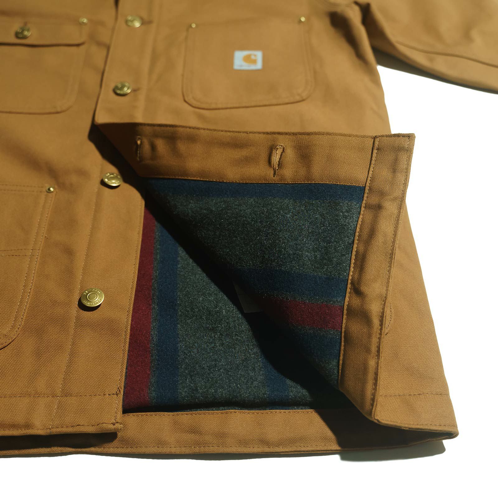 カーハートCarharttC001-Mダックチョアコートブランケット裏地