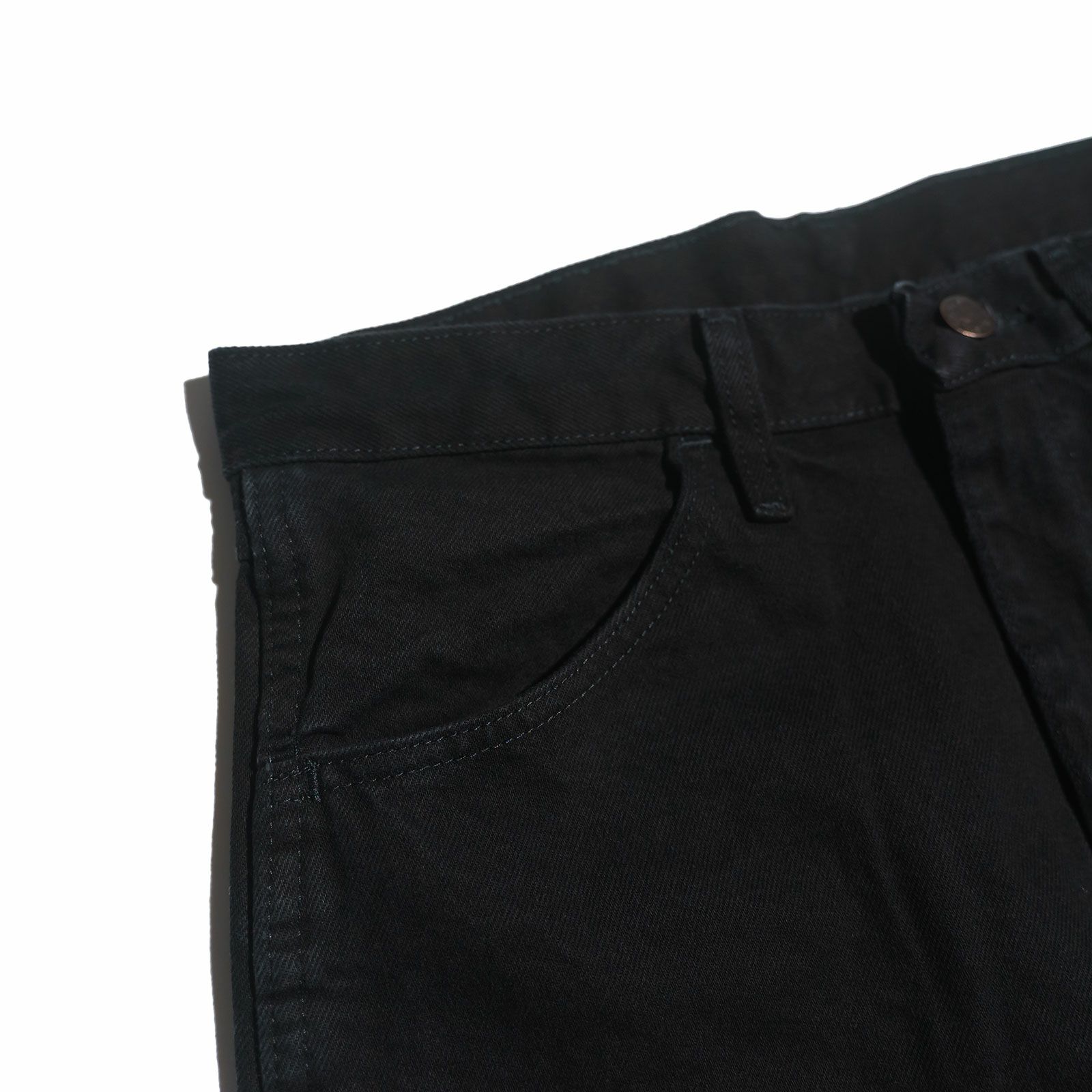 ラスラーRUSTLERレギュラーフィットストレートジーンズコールブラック