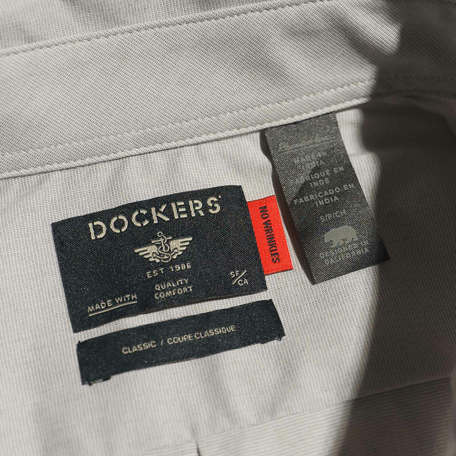 ドッカーズDOCKERSロングスリーブシグネチャーコンフォートフレックスシャツクラッシックフィット