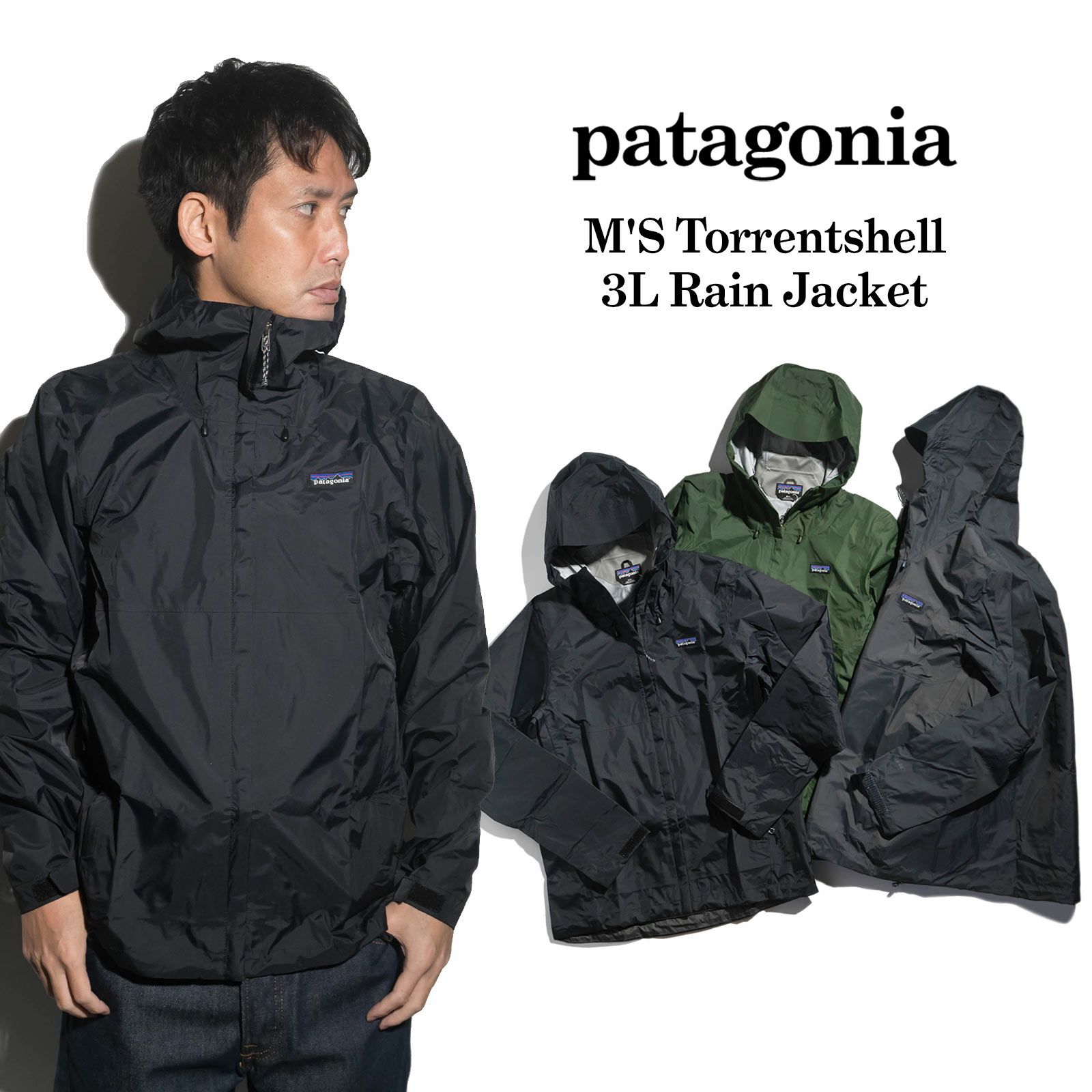 パタゴニアpatagoniaトレントシェル3Lレインジャケット