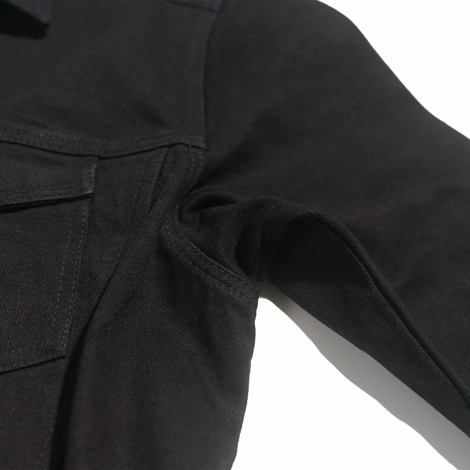 プリズンブルースPRISONBLUESデニムウエスタンジャケットリンスドブラック