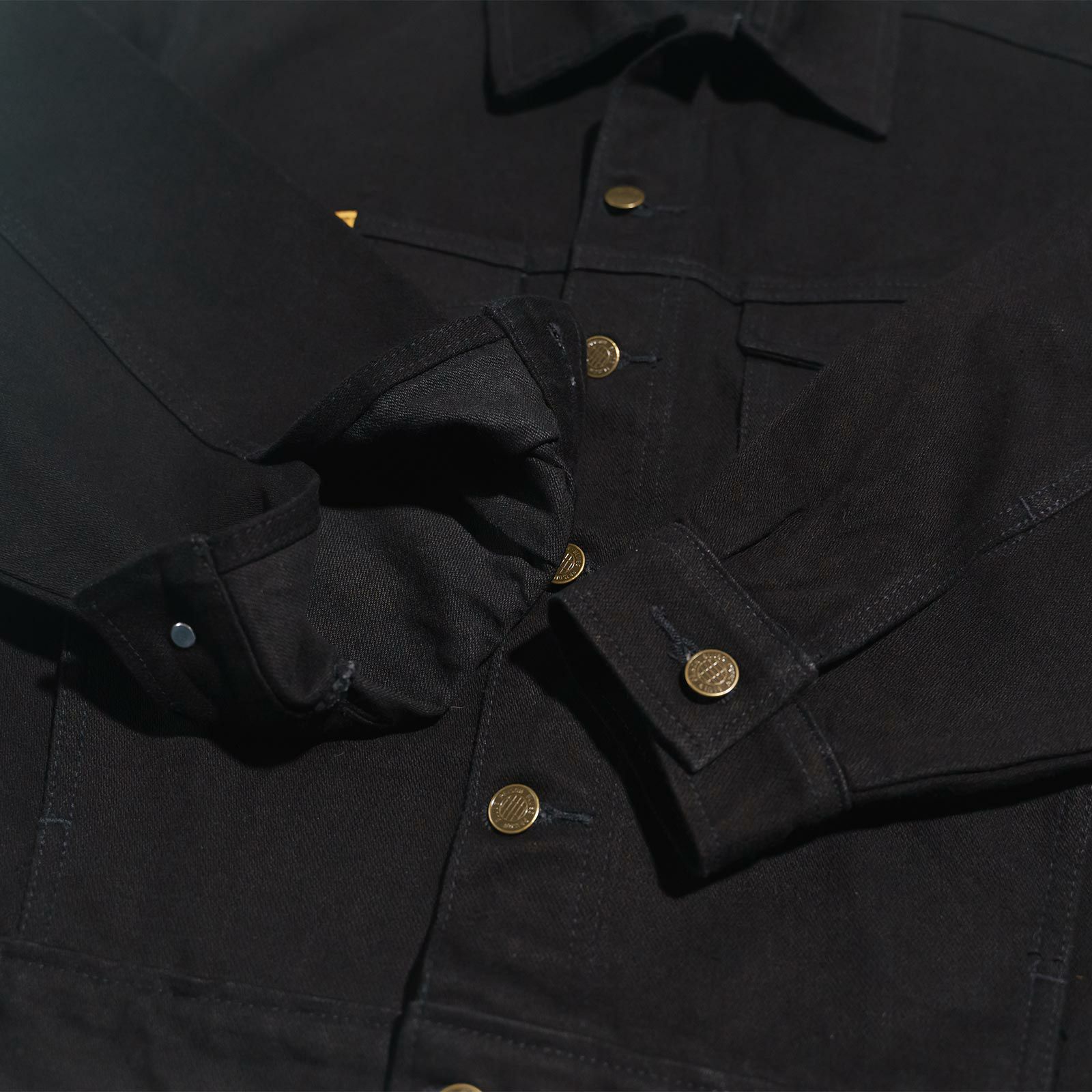 プリズンブルースPRISONBLUESデニムウエスタンジャケットリンスドブラック