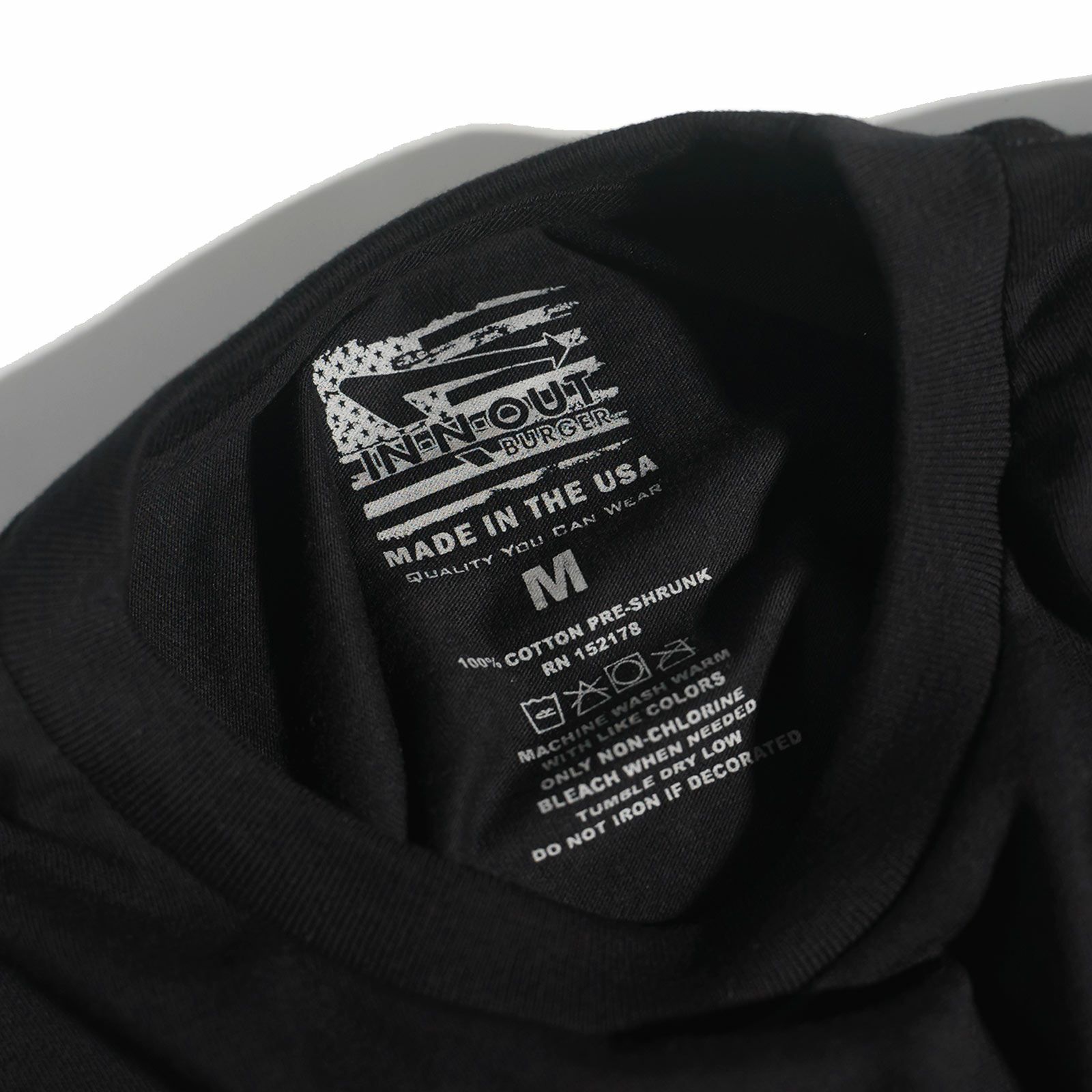 インアンドアウトバーガー半袖Tシャツ202475周年アニバーサリーブラック