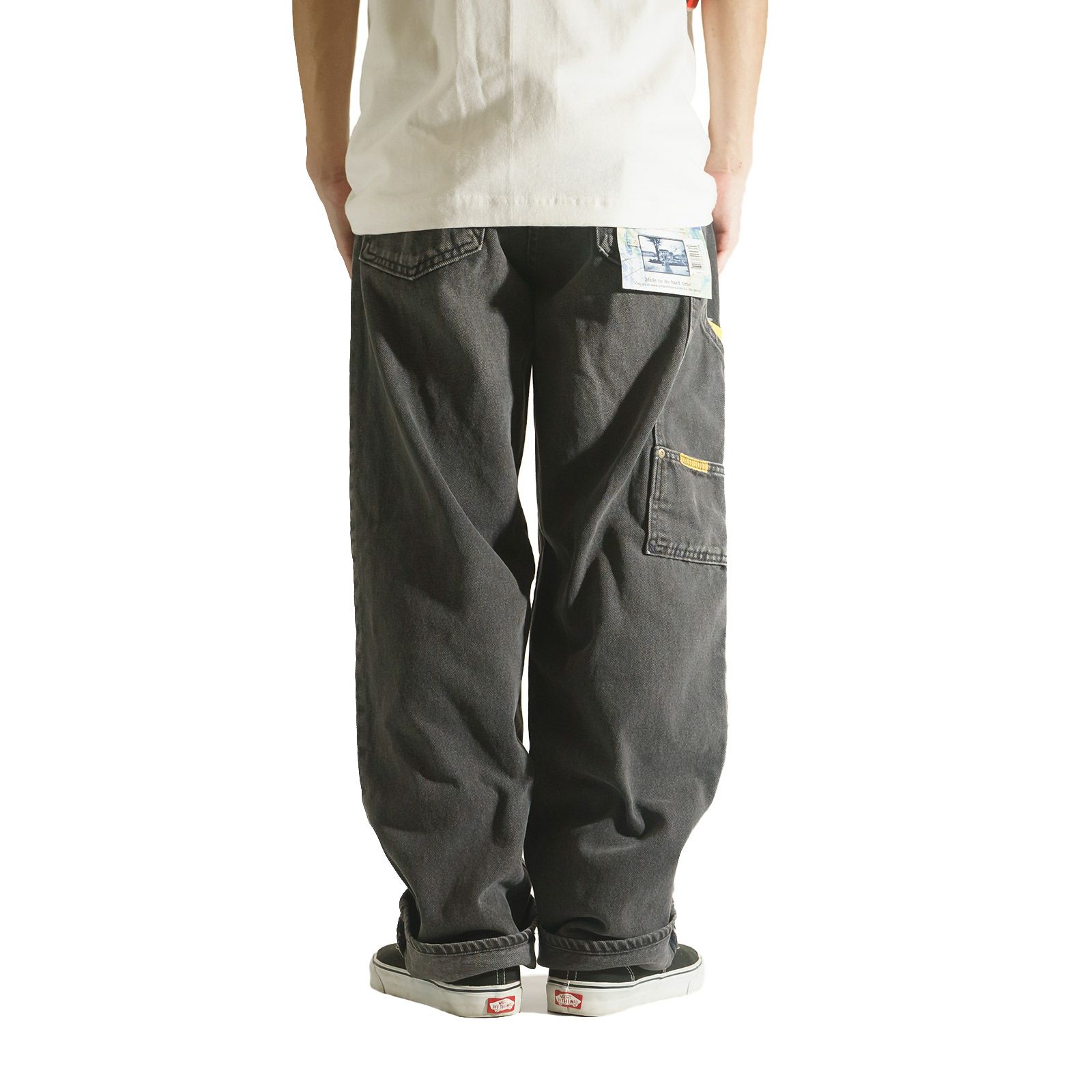 プリズンブルースPRISONBLUESワークジーンズオリジナルユーズドウォッシュニュースクールブラック