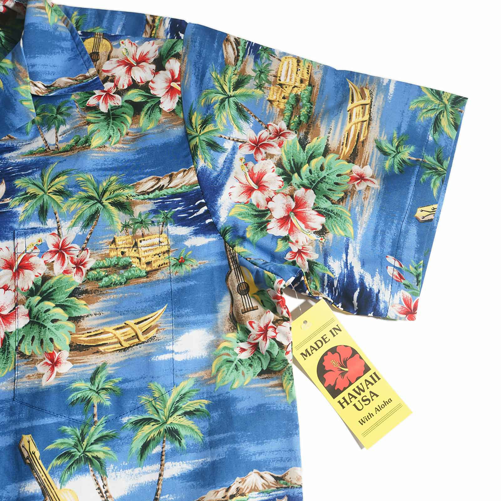 ロバートJクランシーRJC半袖アロハシャツ#102C366ハワイ製