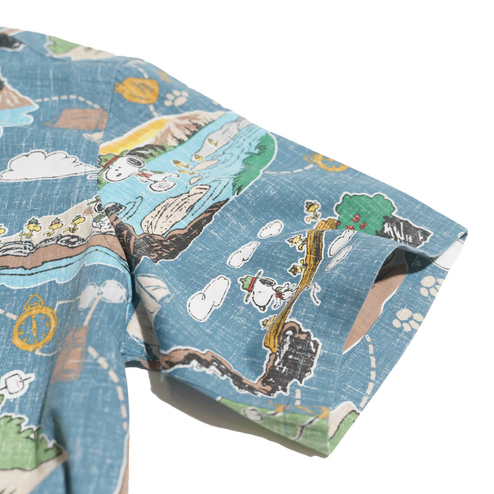 レインスプーナー×ピーナッツREYNSPOONERXPEANUTS半袖アロハシャツフルオープンビーグルスカウト50周年記念モデル