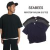 シービーズSEABEESアクティブセットアップマイクロリップストップナイロン半袖Tシャツ