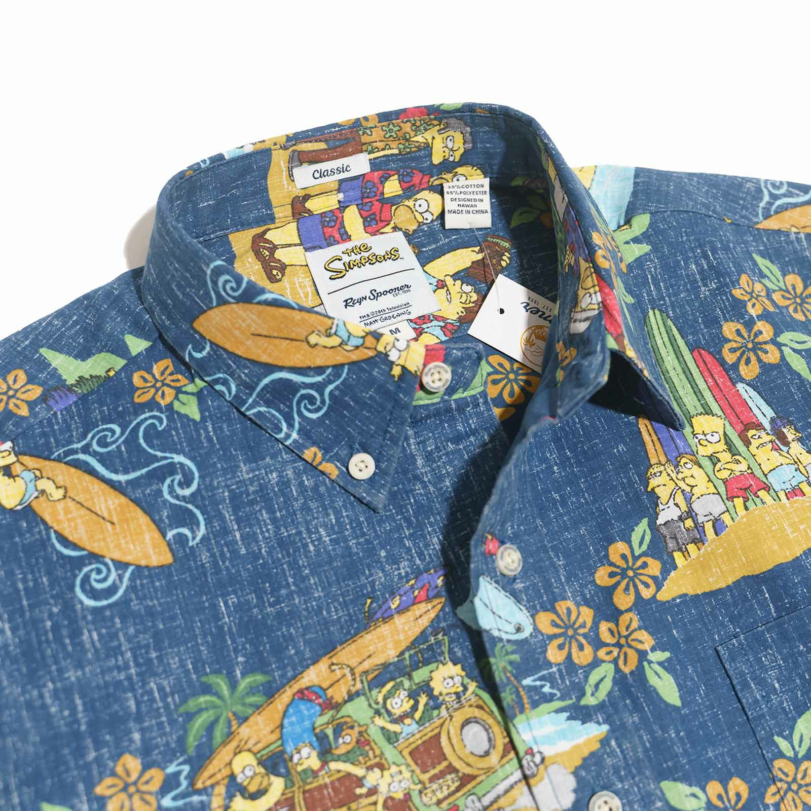 レインスプーナー×ザ・シンプソンズREYNSPOONERXTheSimpsons半袖アロハシャツハワイアンバケーション
